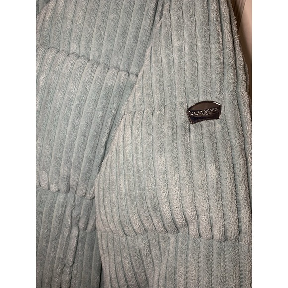 UGG Koolaburra Jacket Size Small S  Corduroy Puffer Coat Light Green/Blue - Picture 2 of 5